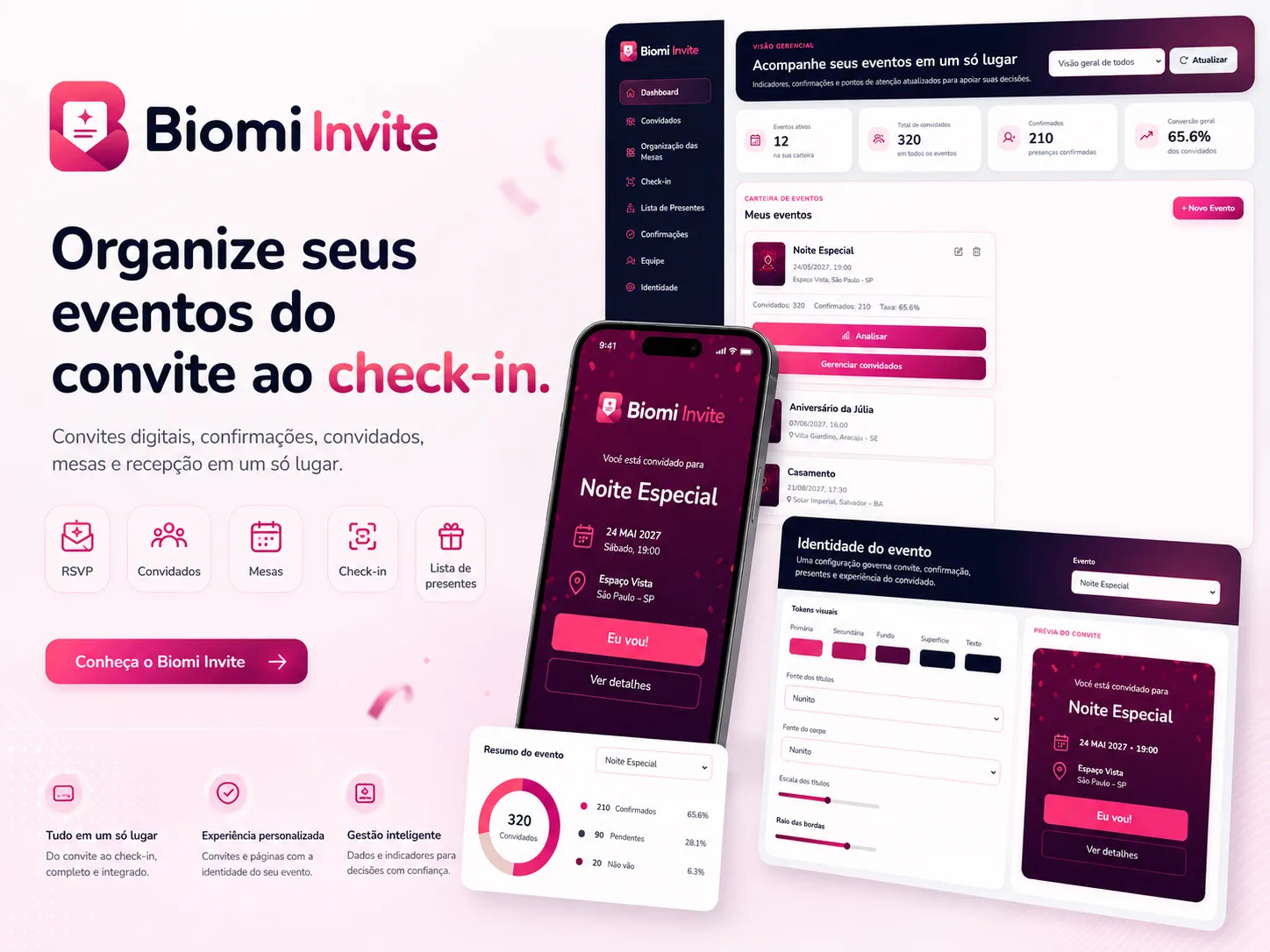 Organiza tu evento desde la invitación hasta el check-in con Biomi Invite